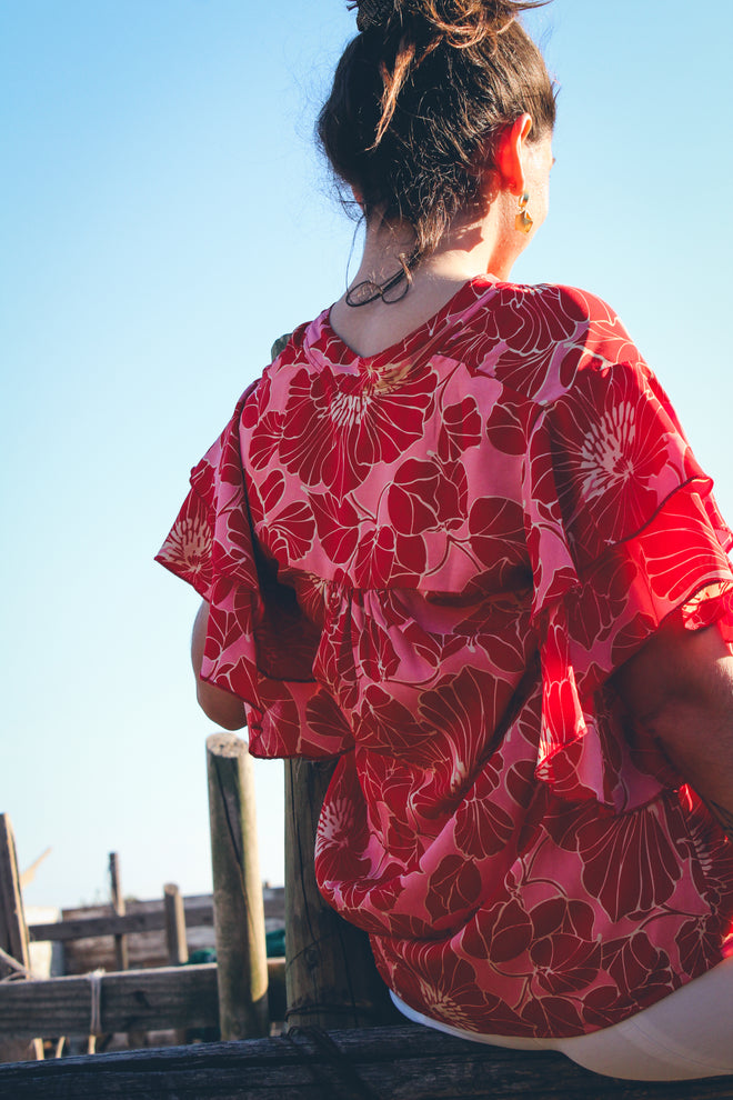 Blusa Grau Rojo