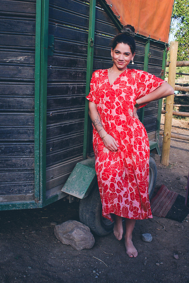 Vestido Caspio Rojo